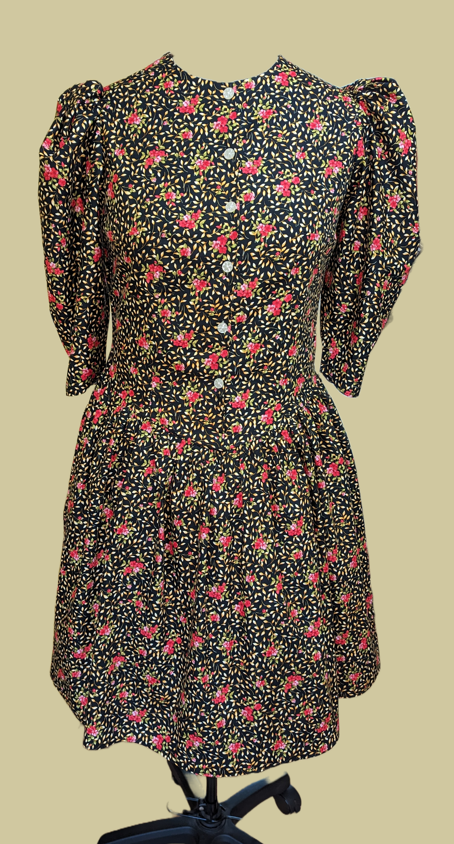 Floral Dress, Autumnal leaves