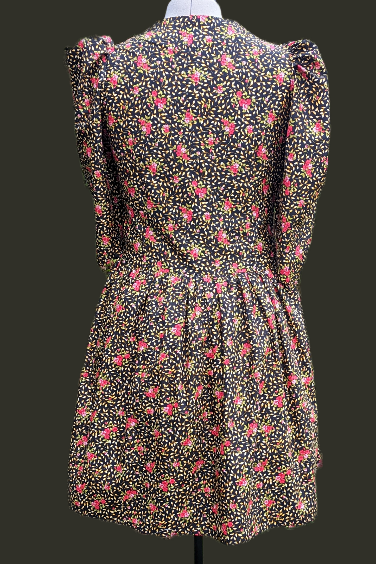 Floral Dress, Autumnal leaves