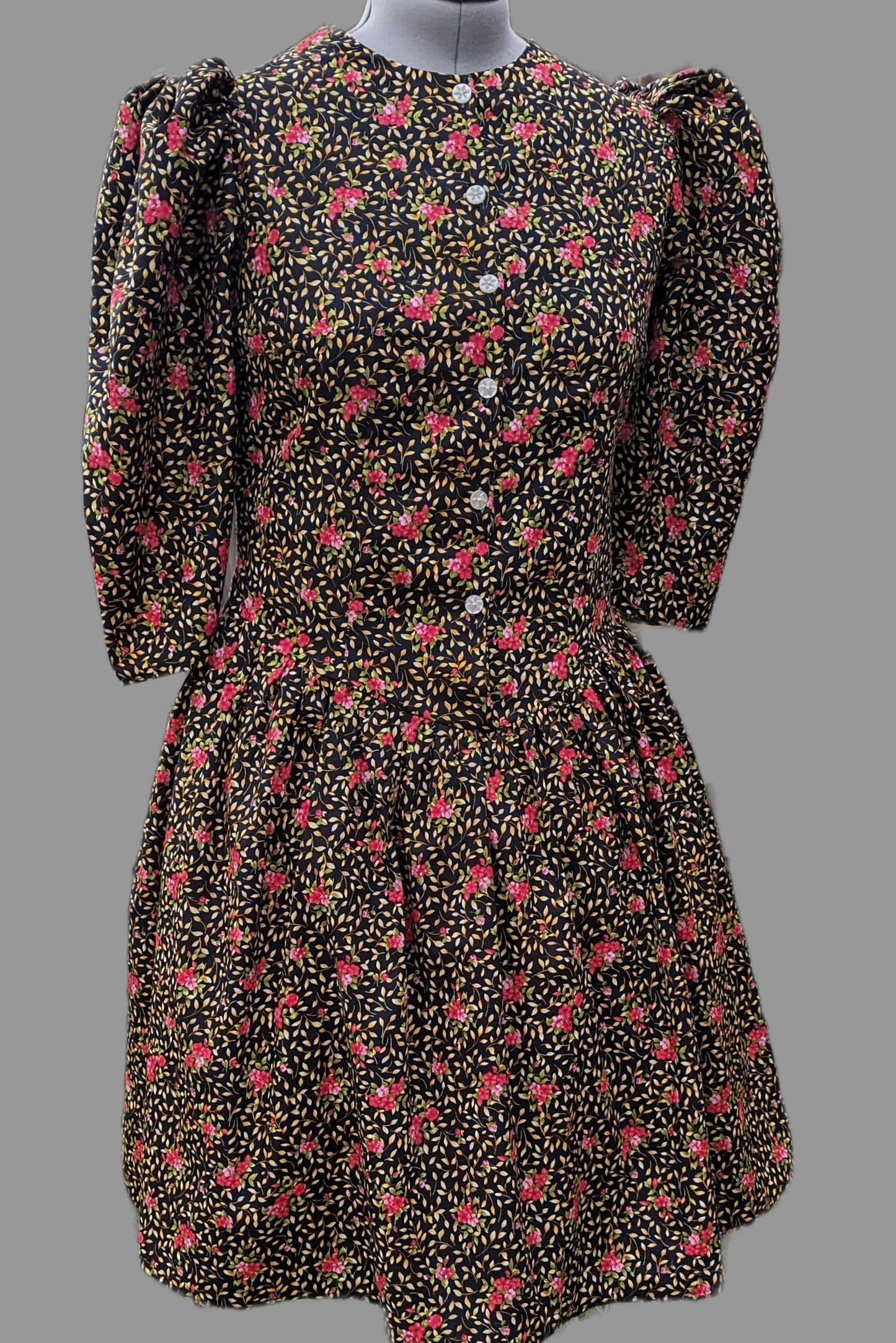 Floral Dress, Autumnal leaves