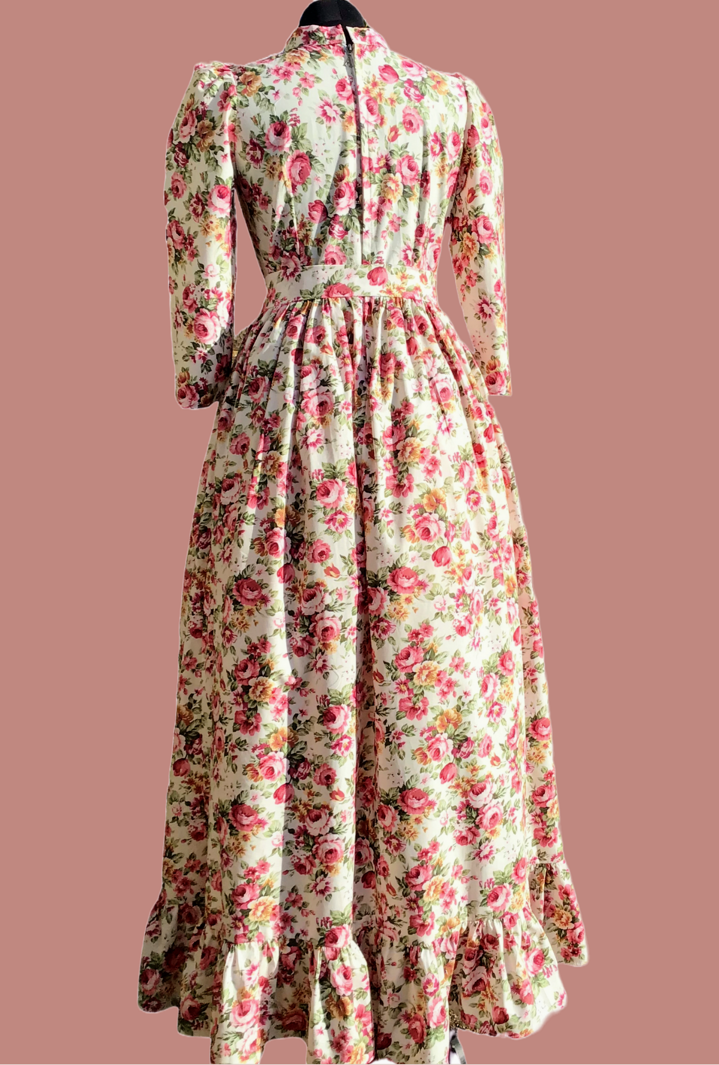 This Emmeline maxi dress has a timeless silhouette, with a vintage-style design taking its cues from Edwardian fashion