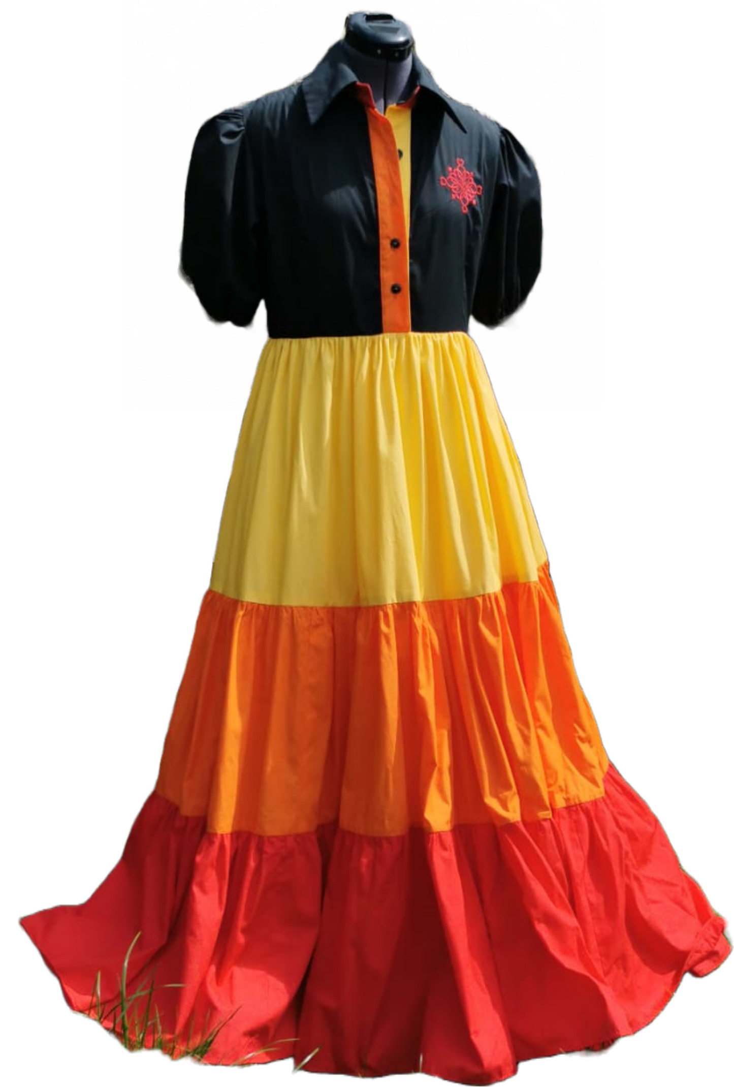 Roberta, Tiered maxi dress