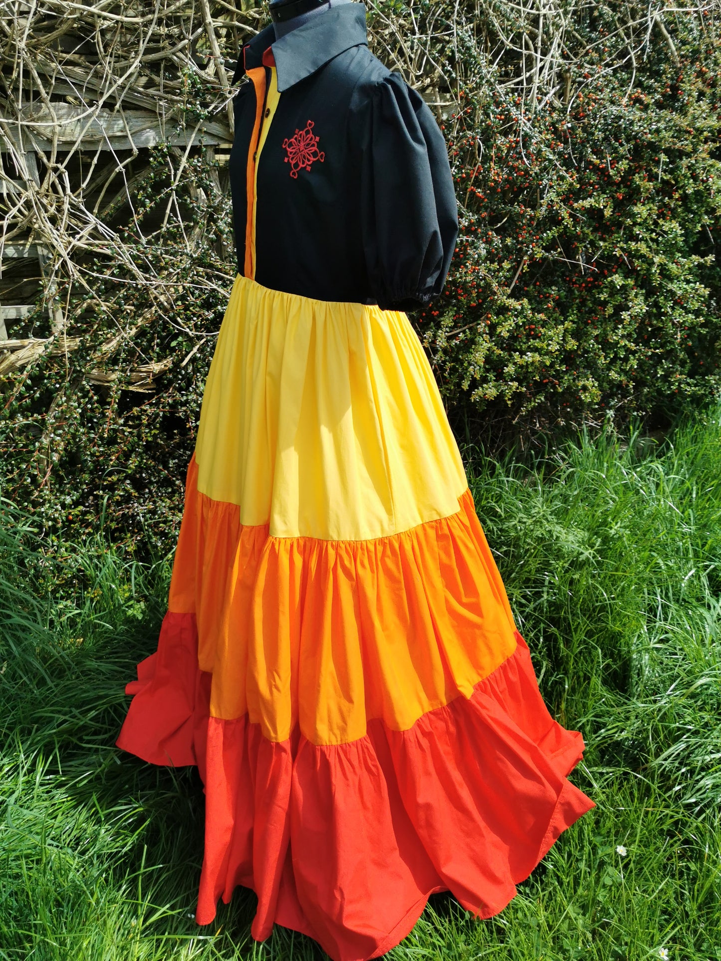 Roberta, Tiered maxi dress
