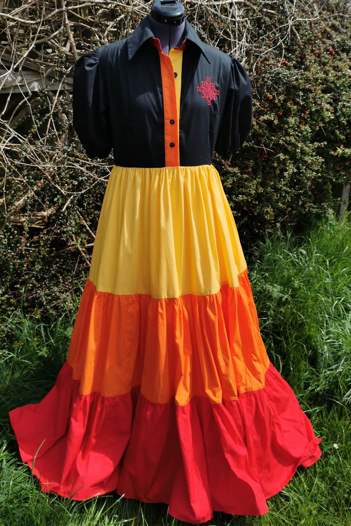 Roberta, Tiered maxi dress