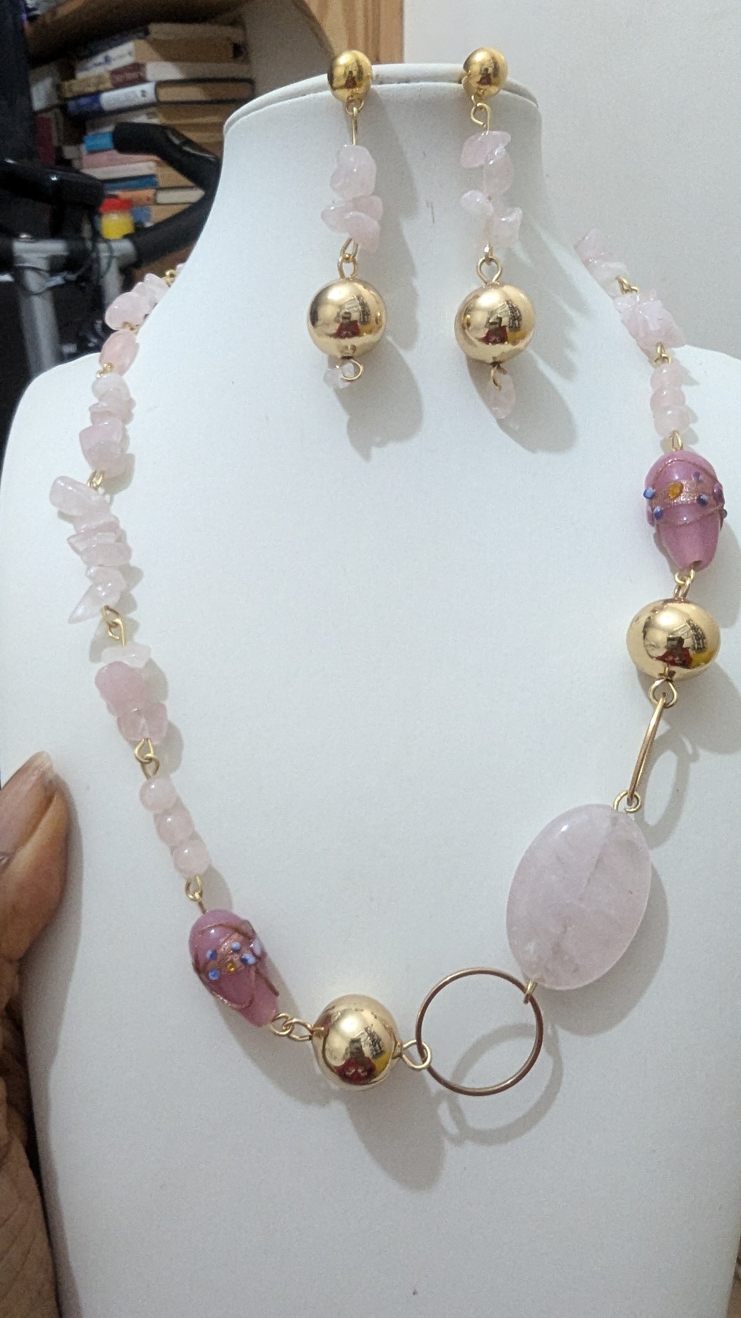 The Alake in Rose Jewellery Set