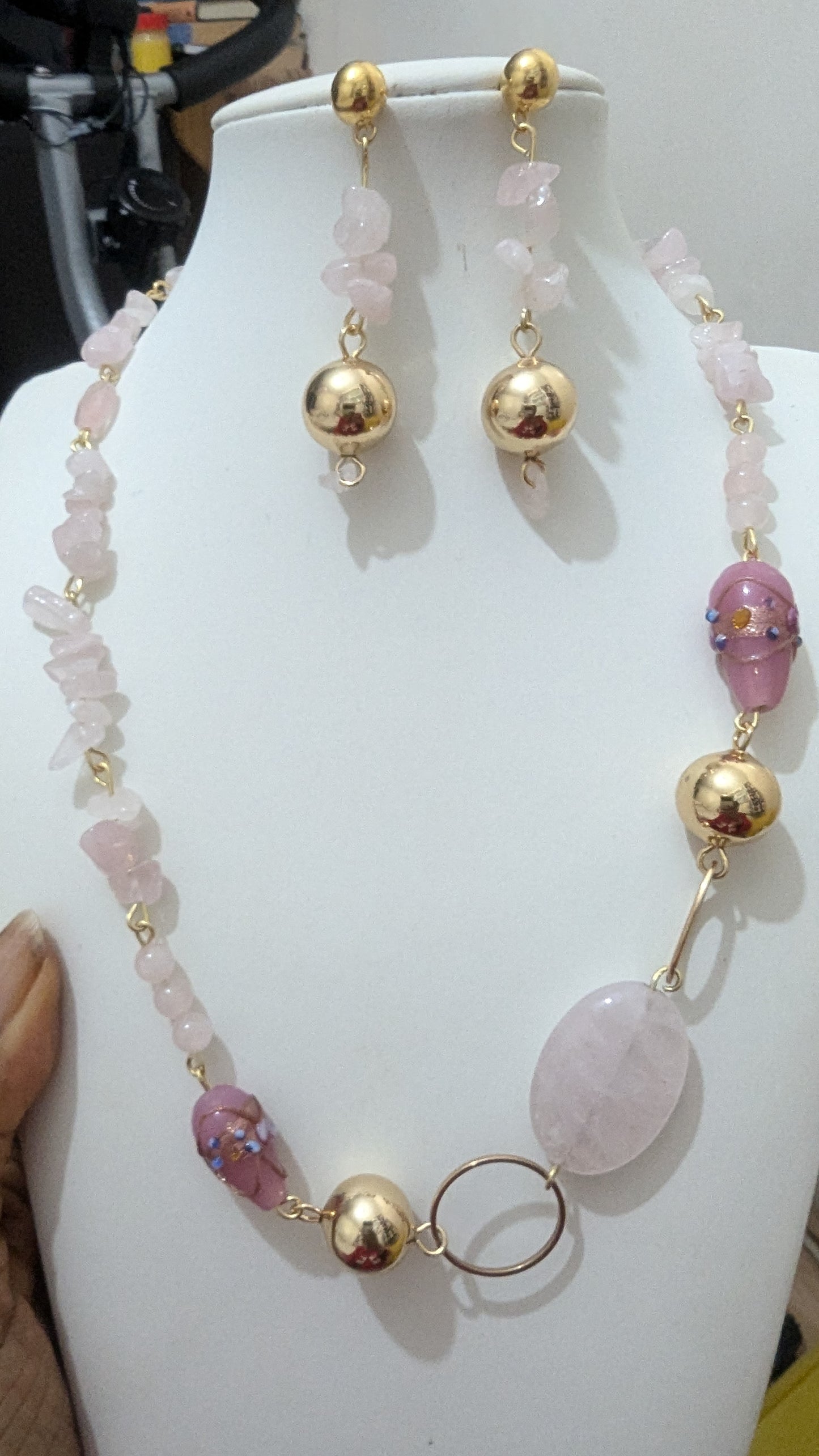 The Alake in Rose Jewellery Set
