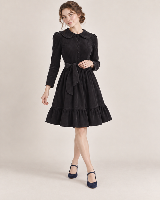 Black Corduroy Dress