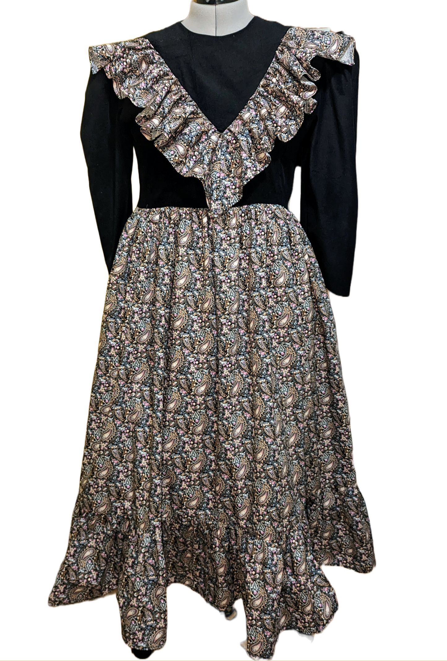The Sophia Dress, Corduroy Vintage Dress