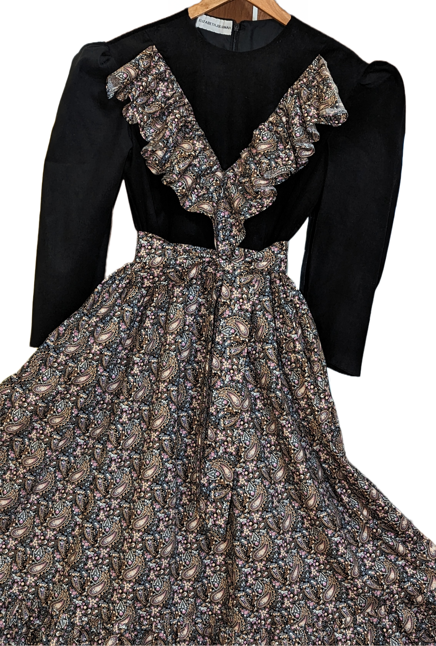 The Sophia Dress, Corduroy Vintage Dress