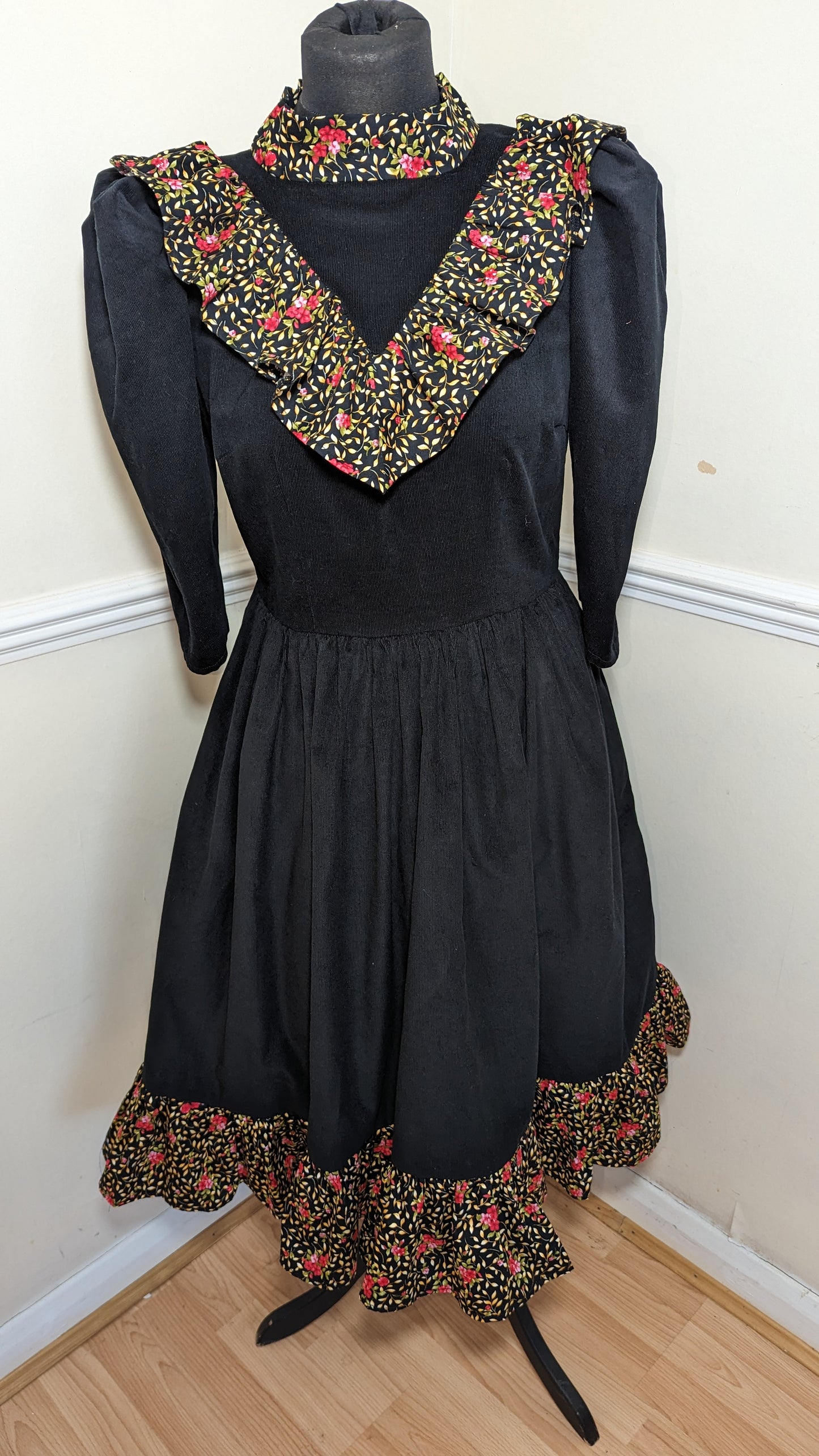 Ava, Cotton Corduroy Vintage Dress.