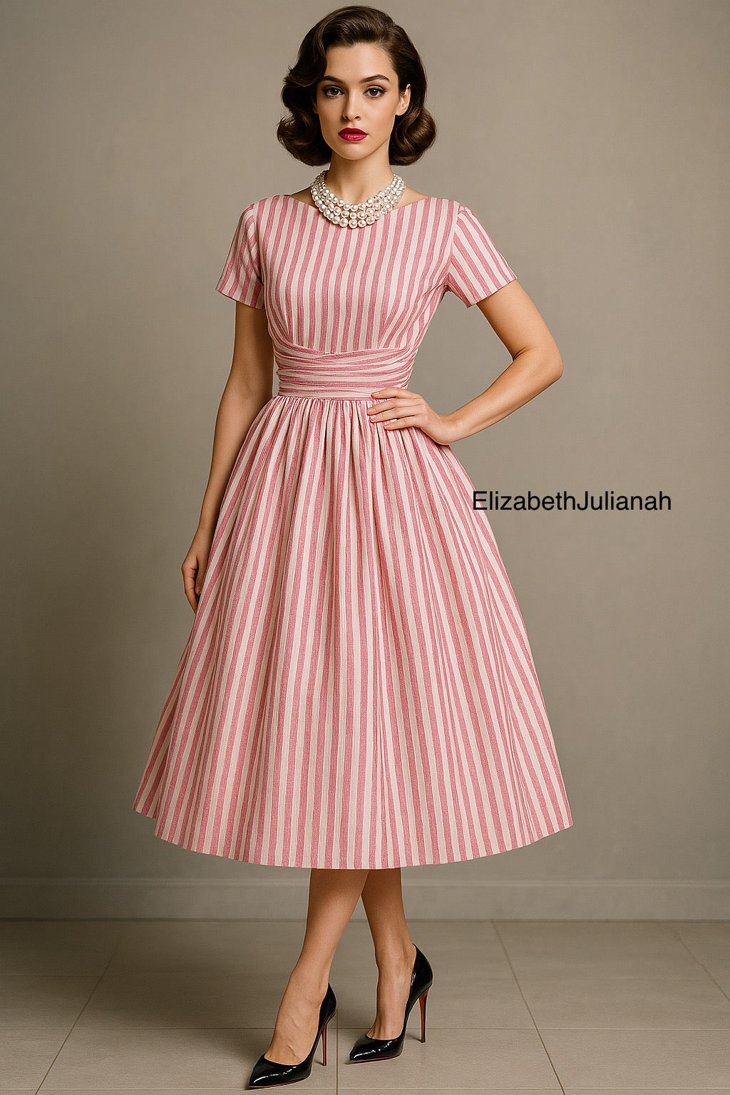 Vintage Dress, Liberty Lawn Dress, Custom Made Dress, Tea Dress – ElizabethJulianah