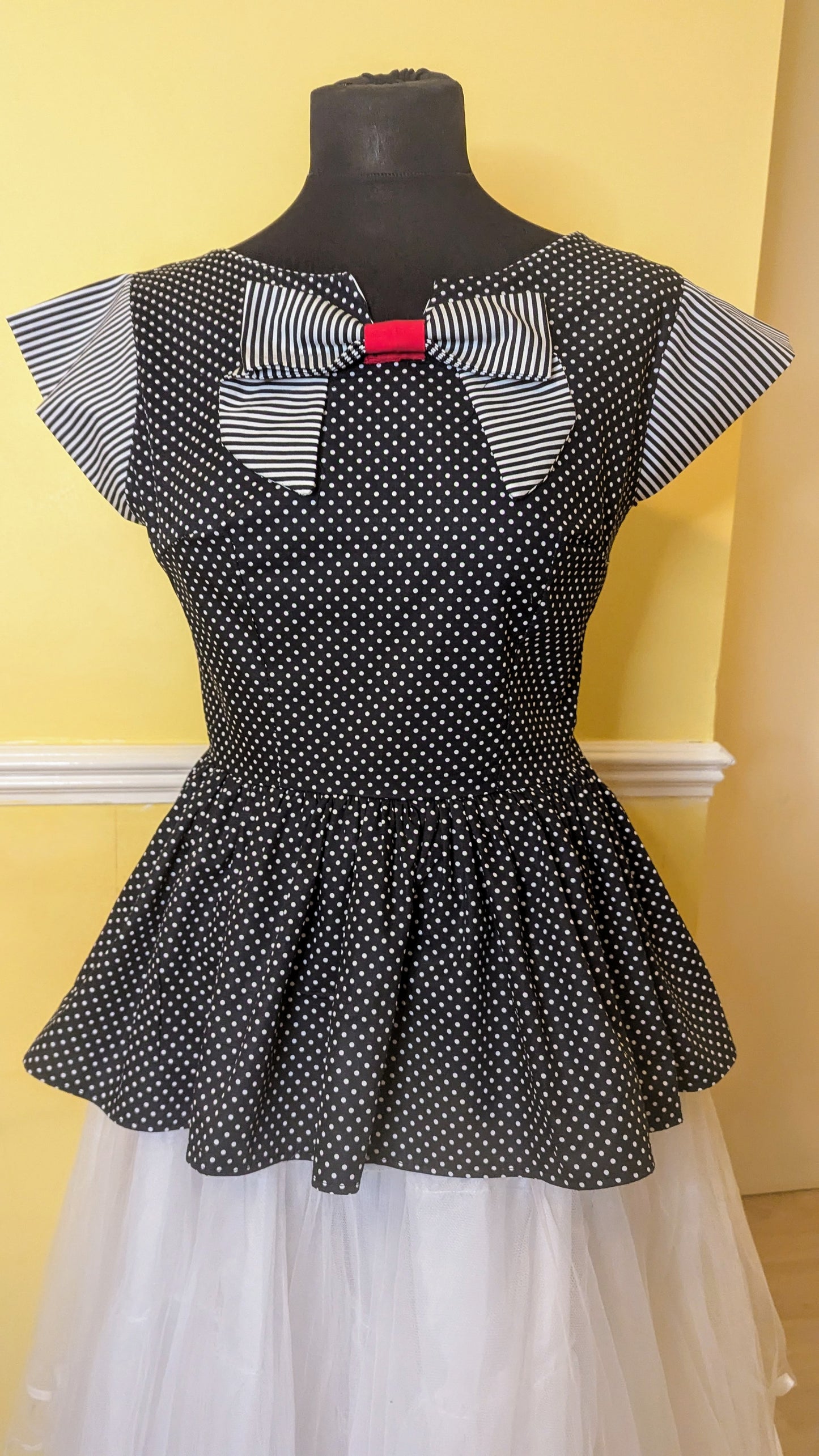 Size 12, Peplum Top, Ready To Ship