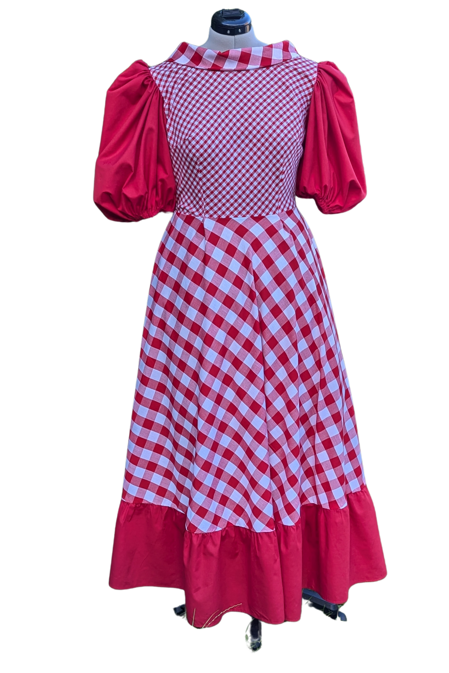 Daisy, Gingham Dress, Red timeless Dress