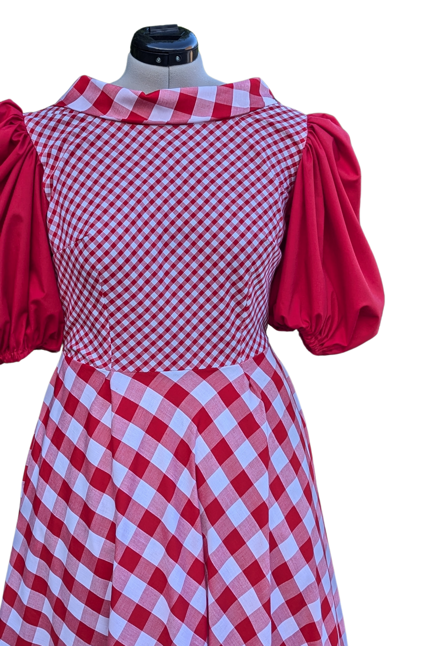 Daisy, Gingham Dress, Red timeless Dress