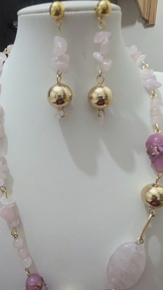 The Alake in Rose Jewellery Set