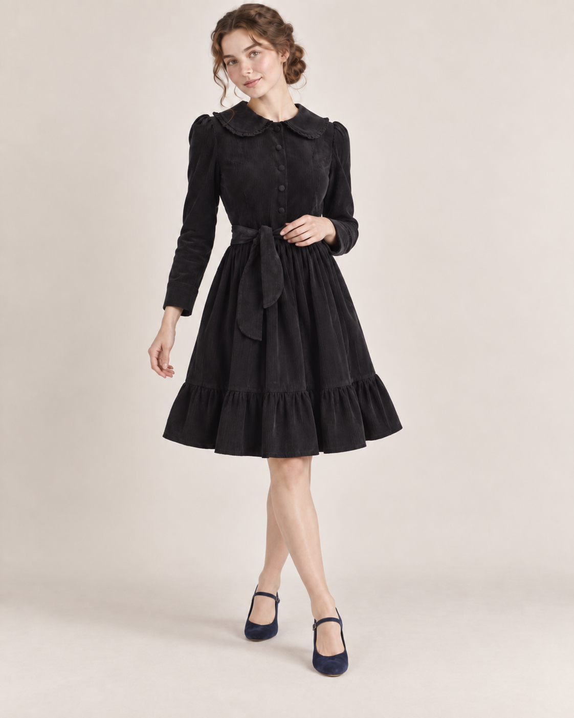 Black Corduroy Dress