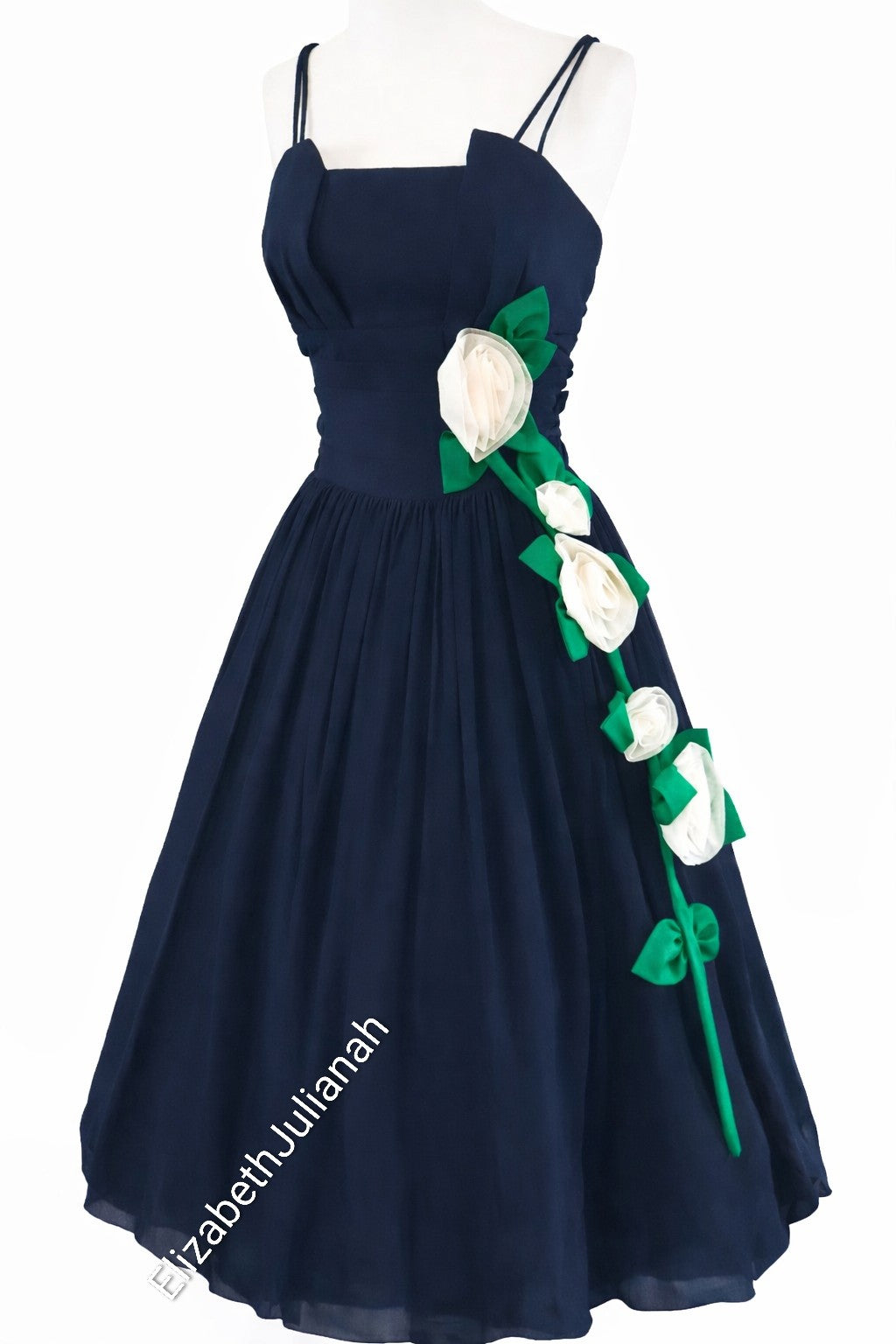 Navy Bloom Dress