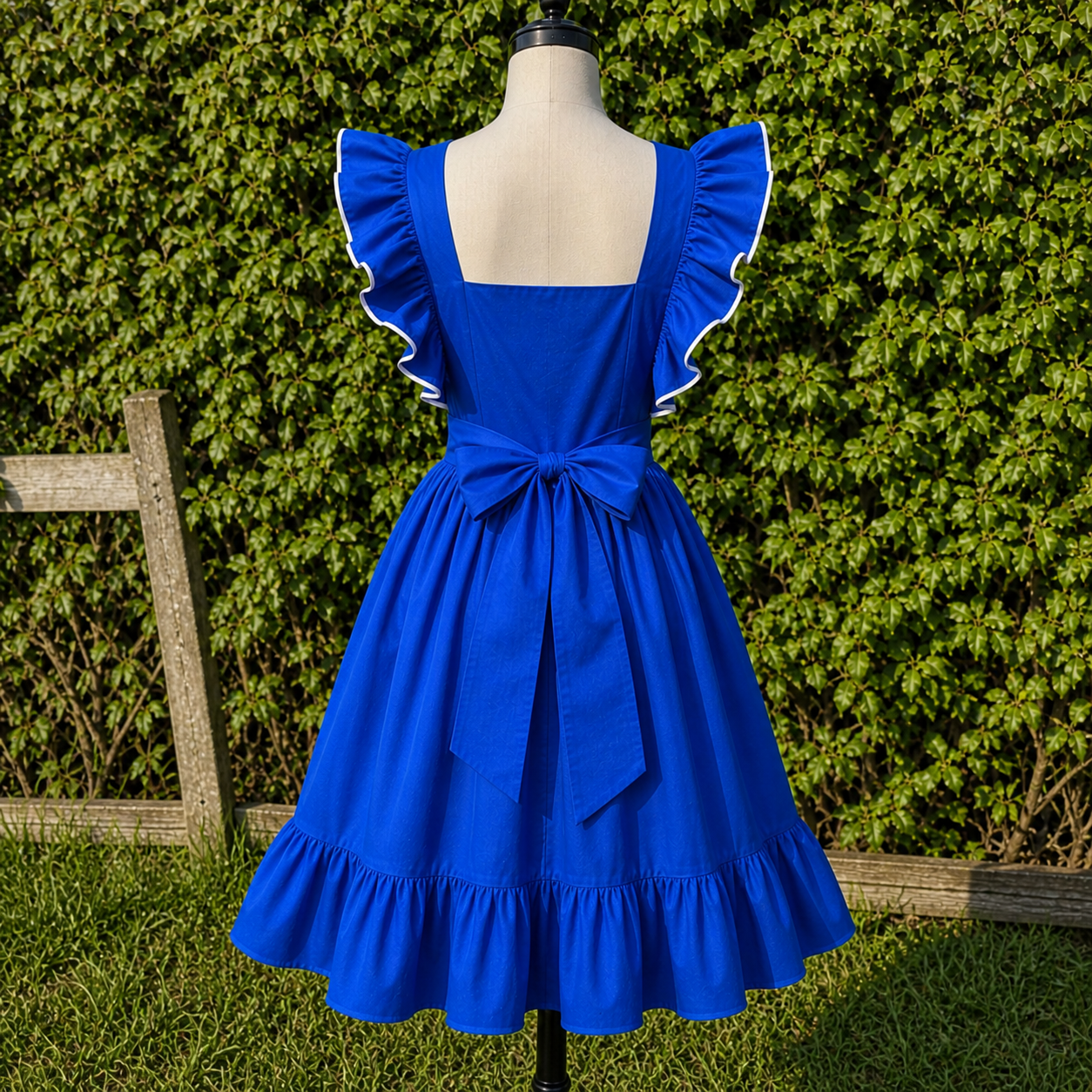 Wendy, pinafore dress, Royal Blue Dress, Timeless Dress