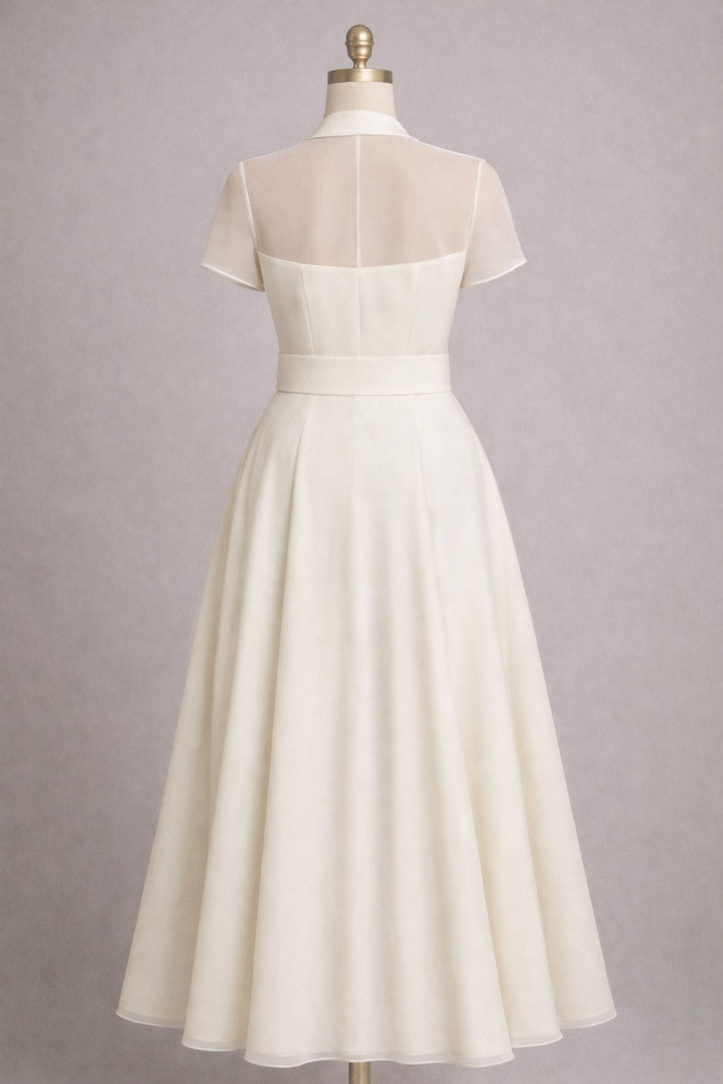Victoria, Duchess Satin and Chiffon Dress| Wedding Dress | Civil Wedding Dress| Handmade in UK