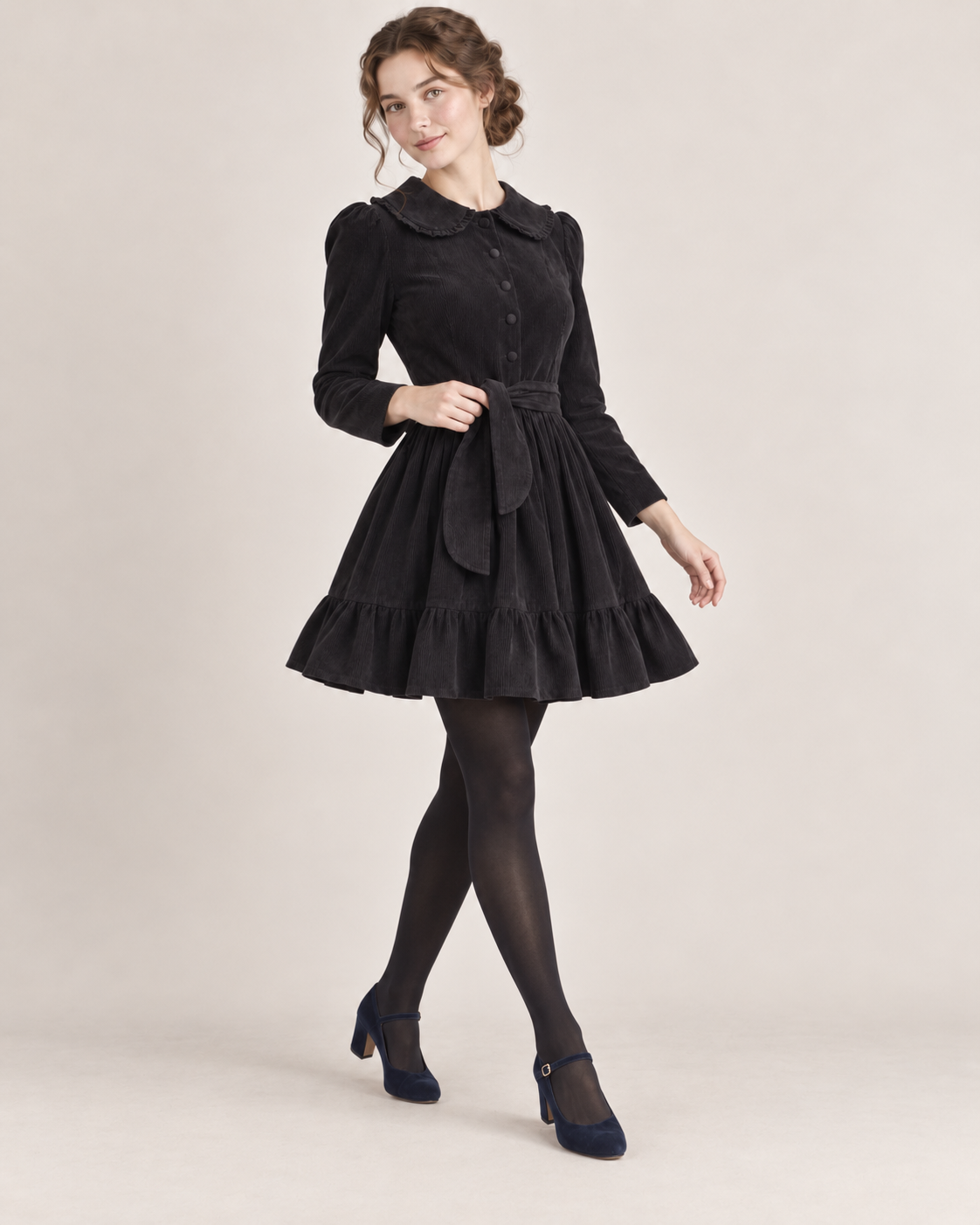Black Corduroy Dress