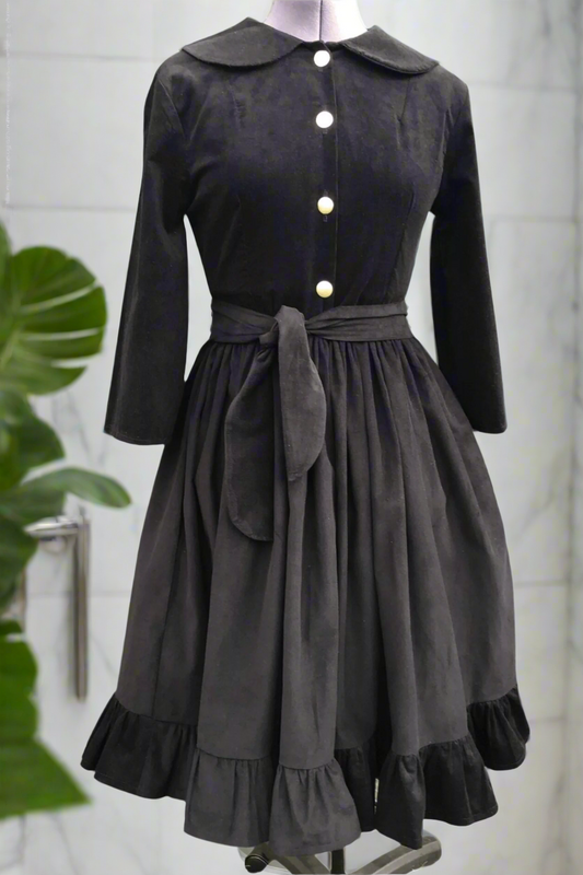 Black Corduroy Dress