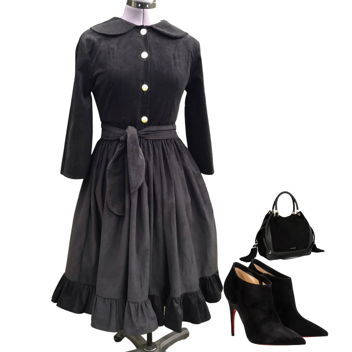 Black Corduroy Dress