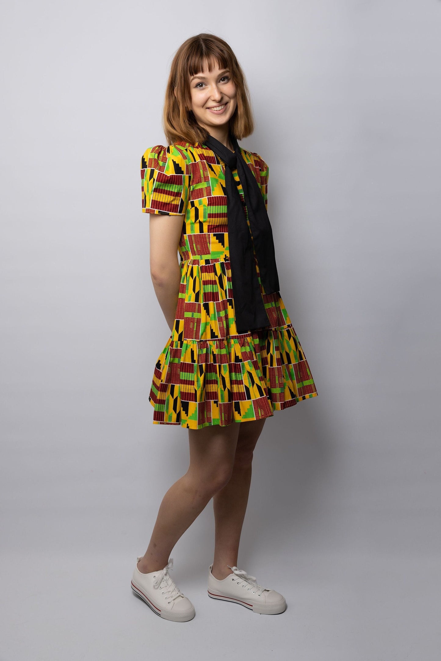 Kente Print Dress